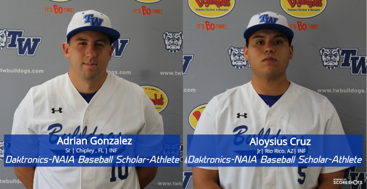 Pair from Baseball Placed on 2018 Daktronics-NAIA Scholar-Athletes Team
