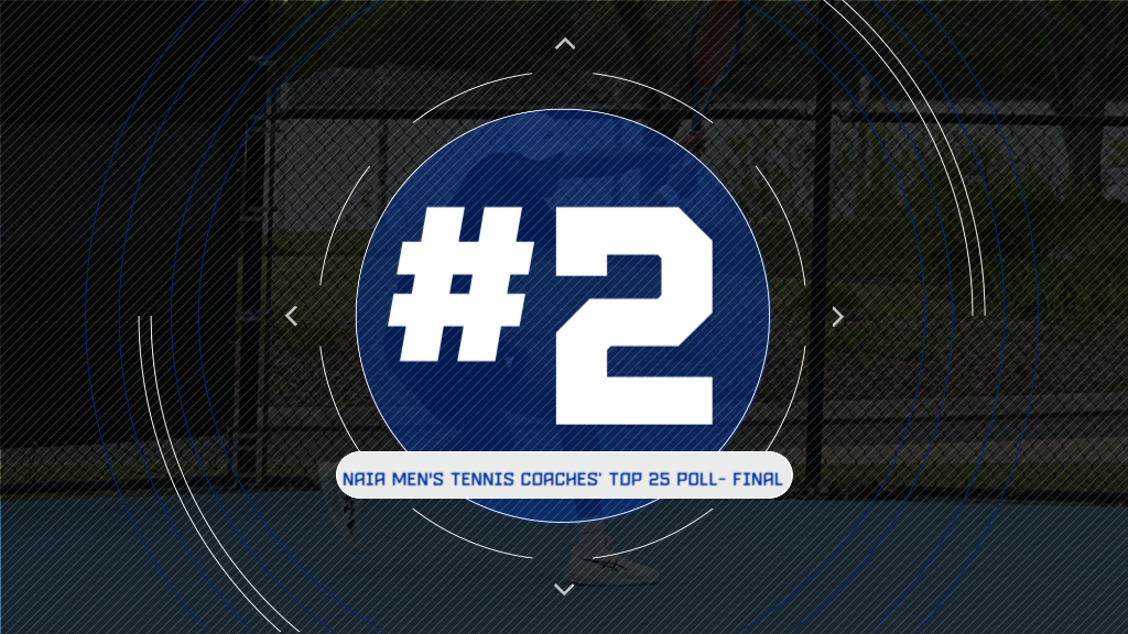 Men's Tennis Ranked No. 2 in Final NAIA Poll