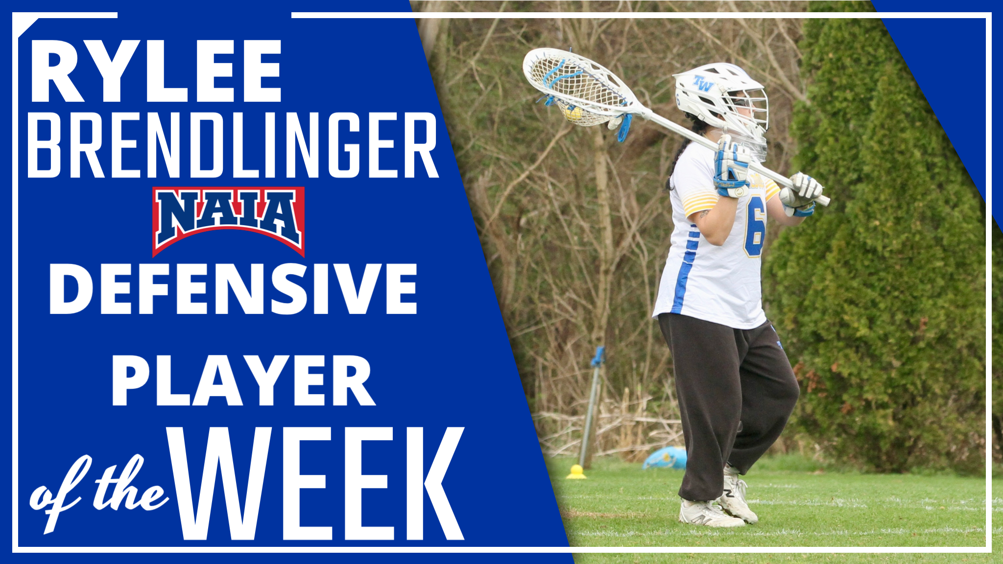 Brendlinger Collects NAIA Weekly Award